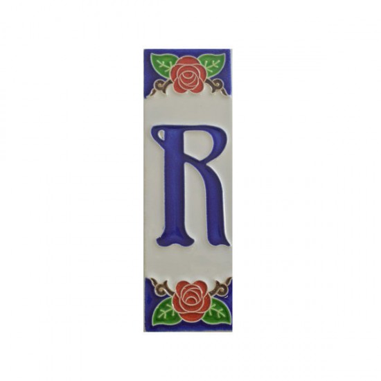 Ceramic letter R
