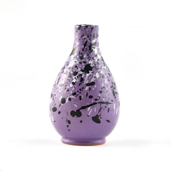 Ceramic oil cruet 100ml purple black