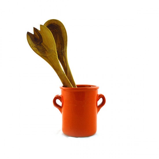 Castro orange small ladle jar