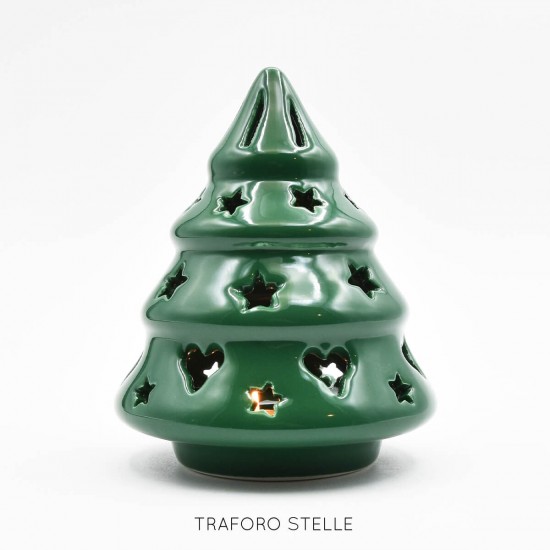 Tree Green candle holder