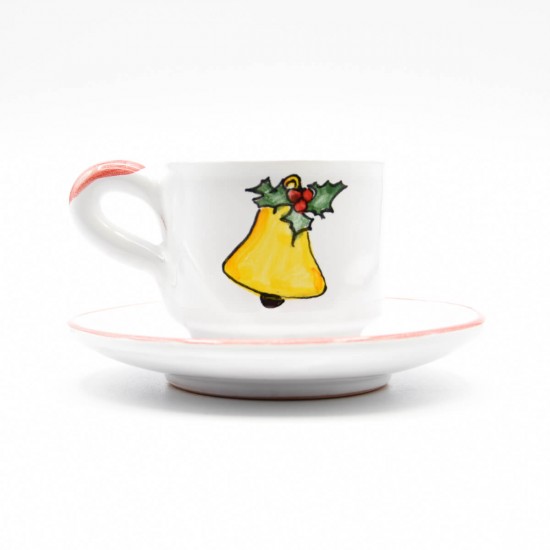 Christmas coffee cup bell
