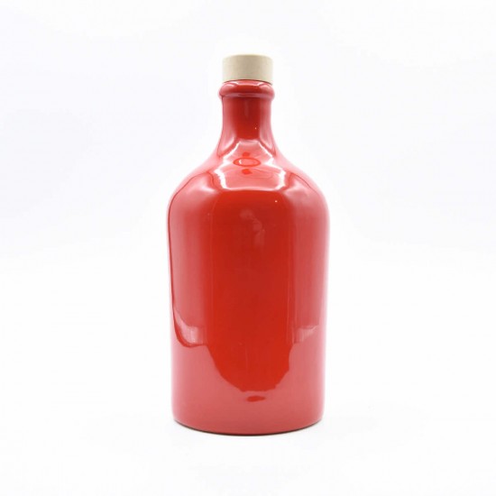 Oliera in ceramica 500ml bottiglia rossa