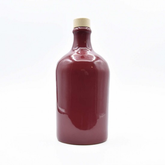 Oliera in ceramica 500ml bottiglia rosso antico