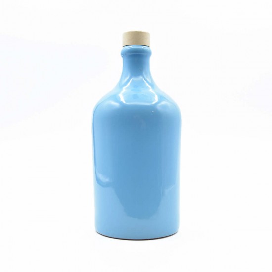 Oliera in ceramica 500ml bottiglia turchese