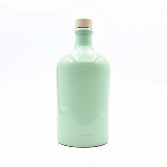 Oliera in ceramica 500ml bottiglia verde menta