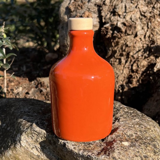 Oliera in ceramica 100ml bottiglia arancio