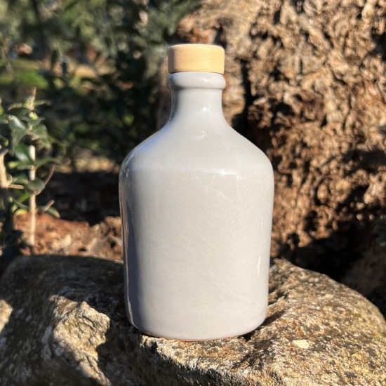 Oliera in ceramica 100ml bottiglia grigio