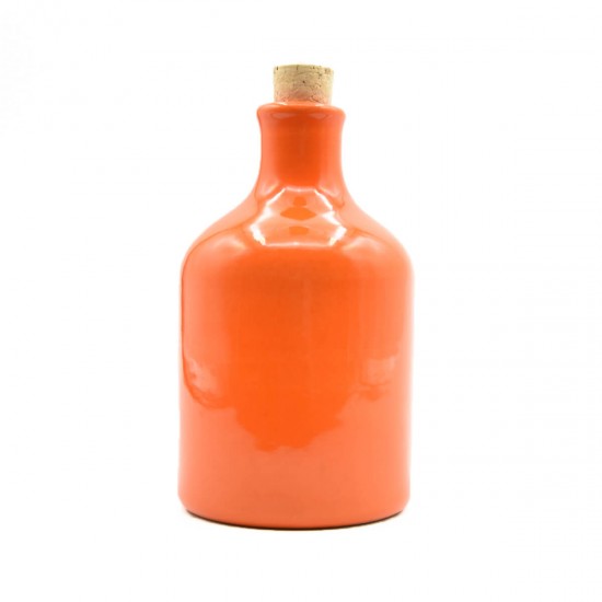 Ceramic oil cruet 250ml orange