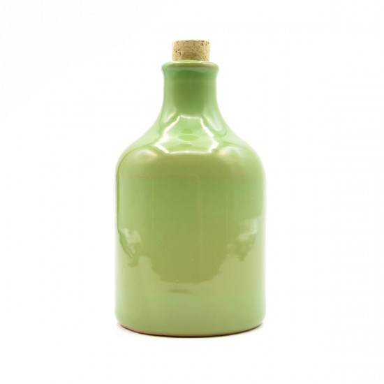 Ceramic oil cruet 250ml olive green