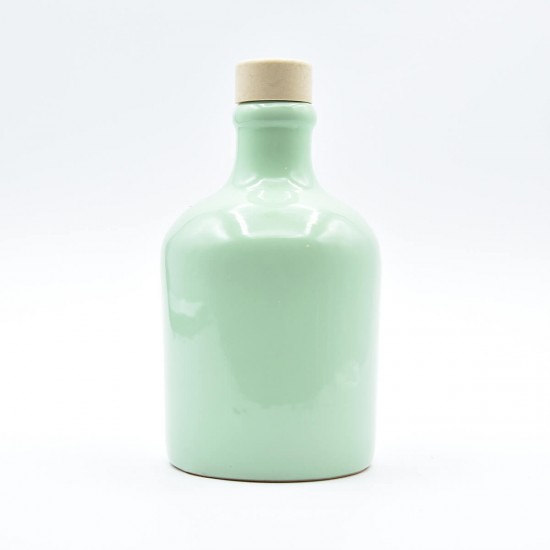 Oliera in ceramica 250ml bottiglia verde menta