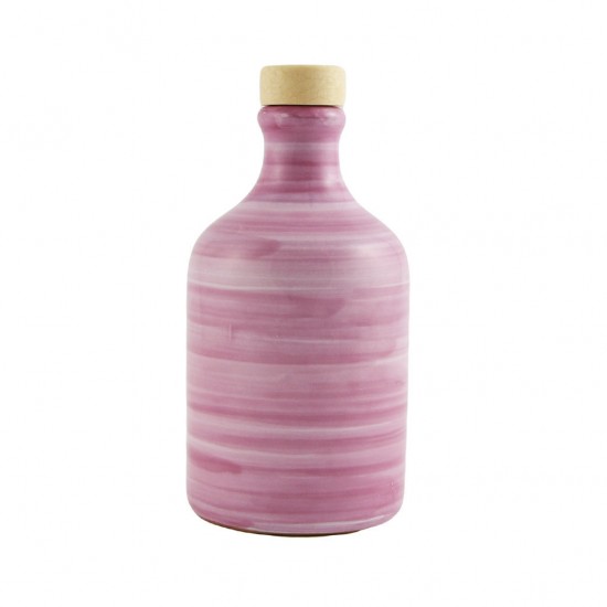 Ceramic oil cruet 250ml brushed pink