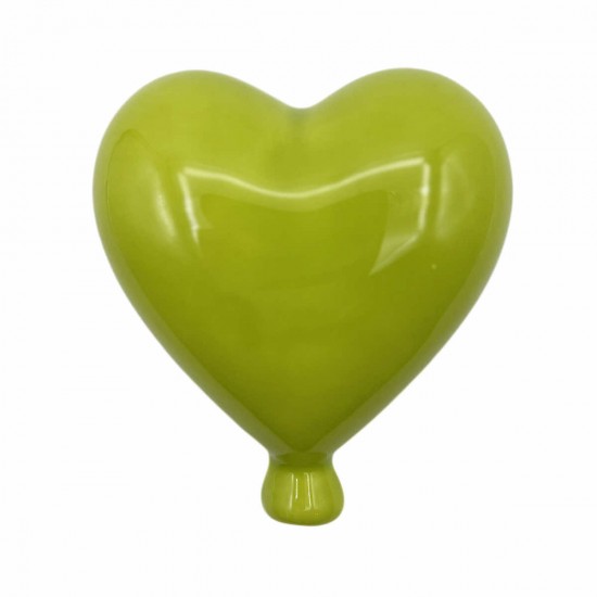 Palloncino cuore verde acido