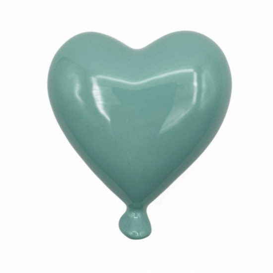 Palloncino cuore verde tiffany