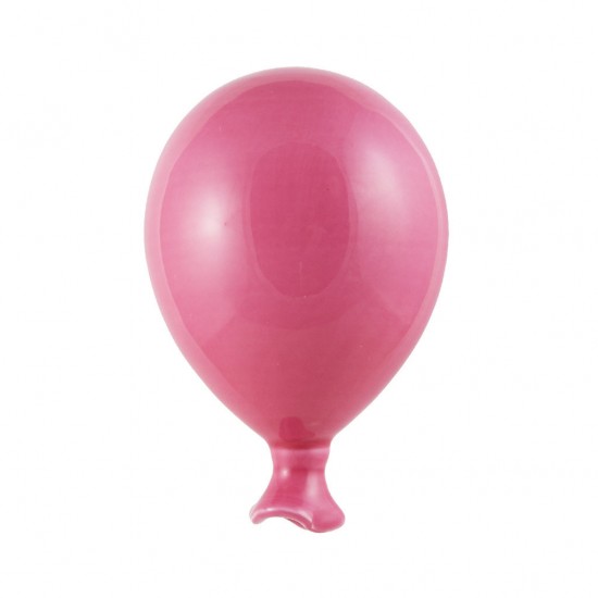 Fucsia ceramic balloon 12cm