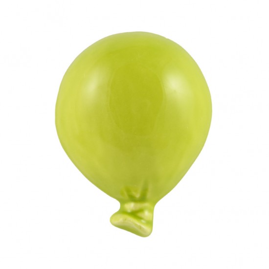 Acid green magnetized flat ceramic balloon