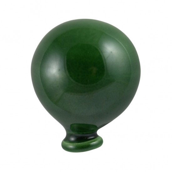 Palloncino in ceramica calamitato verde shabby
