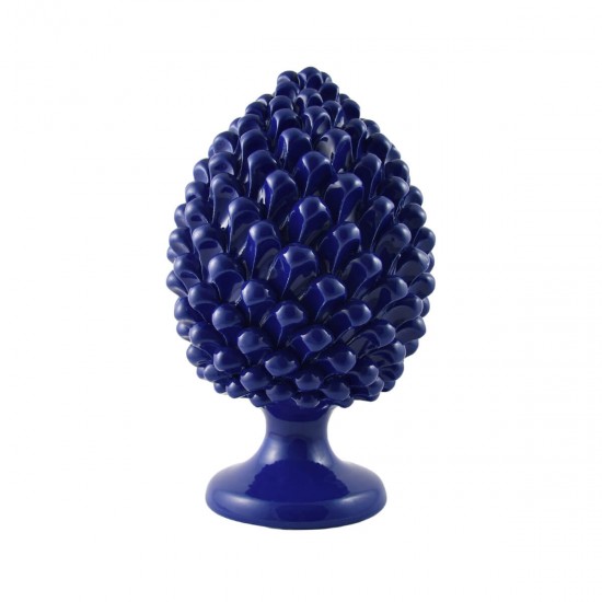 Otranto blue ceramic pine cone
